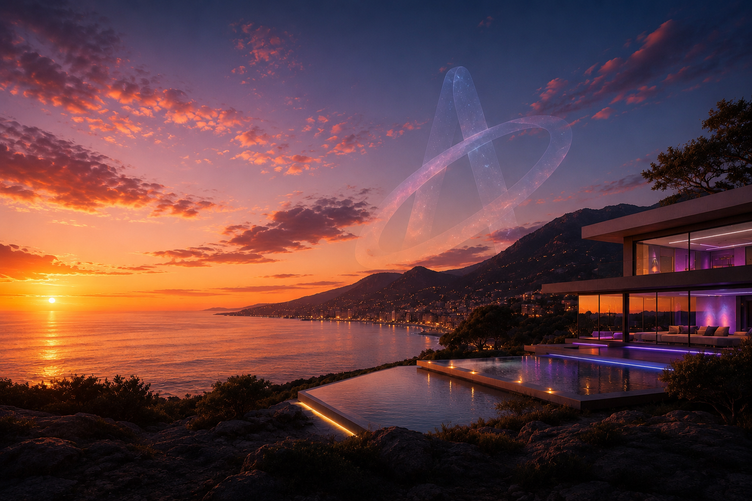 Estimation immobilière Côte d'Azur premium — villa Riviera Atlas One Studio valorisation immobilière