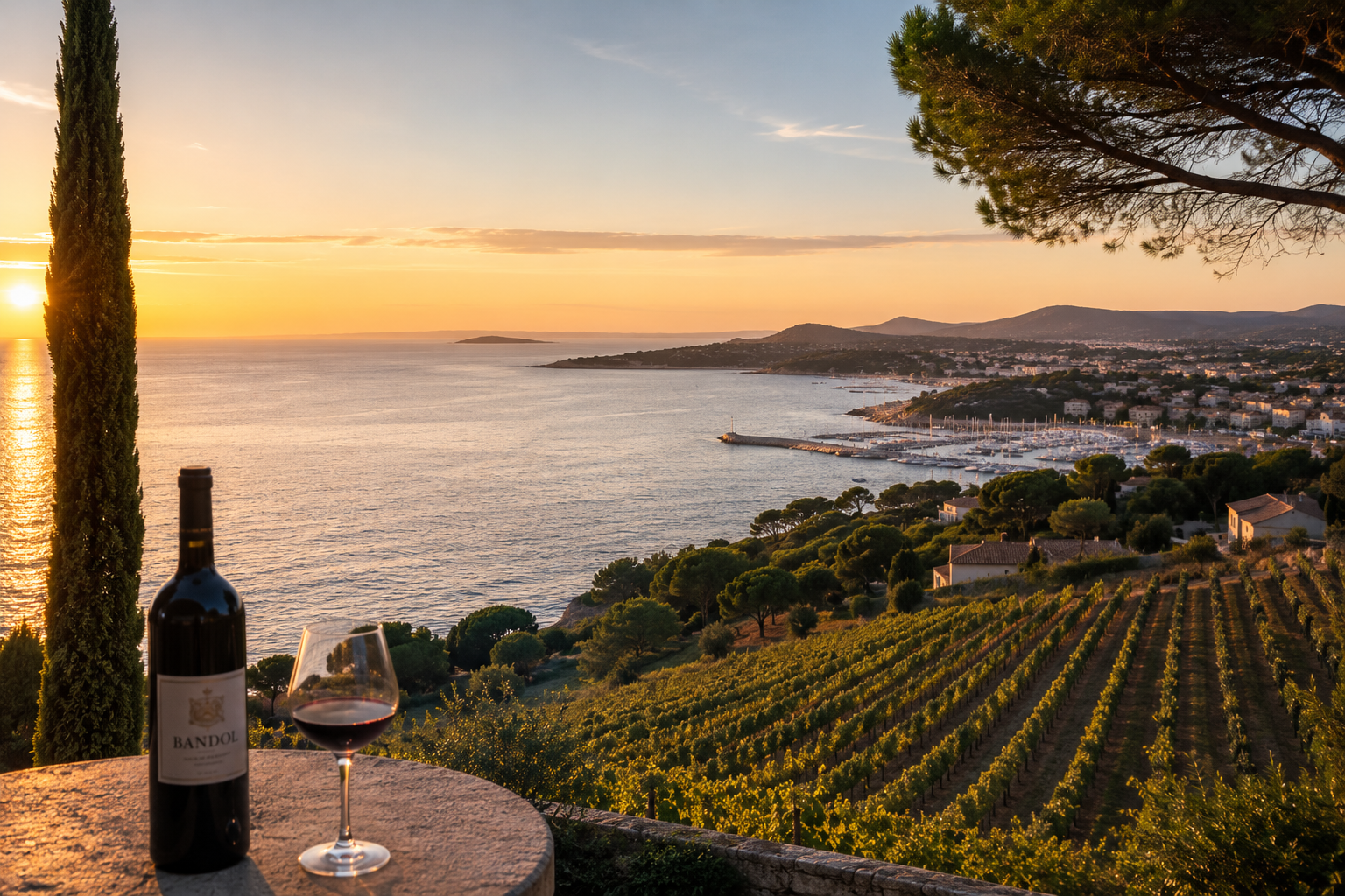 Bandol, un des territoires de la Riviera présentés par Atlas One Studio