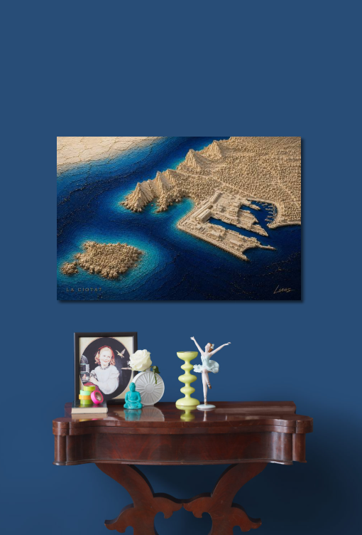 La Ciotat, format signature 80×53cm, dans un intérieur — vue 6