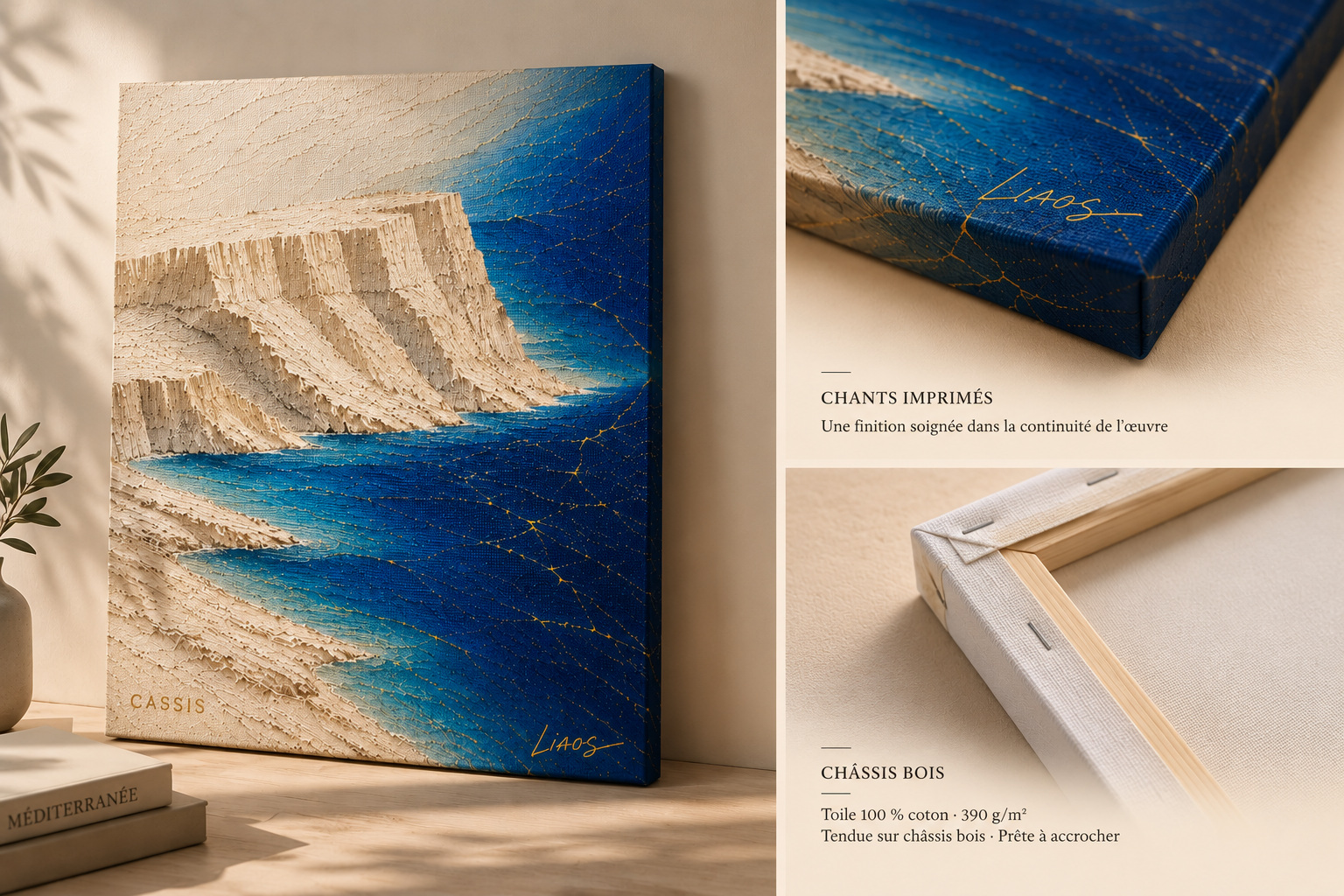 Impression sur toile d'artiste — matérialisation de la création LIAOS